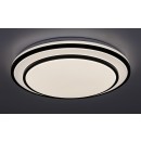 Rabalux 2130 LED-Deckenleuchte Lupita 1x40W | 2700lm | 3000-6500K - dimmbar, Timer, Memoryfunktion, Nachtlicht, Fernbedienung, schwarz, weiß