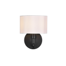 Trio 214470132 Wandleuchte Cassio 1x40W | E27 - schwarz, weiß