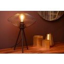 Lucide 21523/01/30 Tischlampe Mesh 1x40w | E27 - schwarz, Kabelschalter