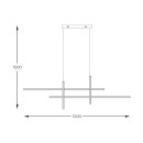 Zuma Line 003064-026640 LED Pendelleuchte EDGE integrierte LED-Quelle