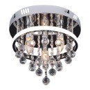 Rabalux 2236 LED Deckenleuchte Pallas 1x20W+3x40W | 3xE14 | 1340lm | | 4000K - 3-Phasen-Dimmung, Chrom, Weiß