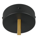 Trio T240270180 LED Wandleuchte KEATON | 10W integrierte LED-Quelle | 1x1200lm | 2300+3000+4000K | Trio - SwitchDimmer | schwarz | gold