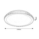 Rabalux 2420 LED-Deckenleuchte Cressida 1x24W | 1720lm | 4000K - Sterneffekt, weiß