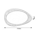 Rabalux 2427 LED-Deckenleuchte Tamino 1x24W | 1200lm | 4000K - Holzimitat, weiß