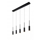 Lucide 24401/35/30 LED Hängende Deckenleuchte Tubule 5x1,4w | 600 lm | 2700k - schwarz
