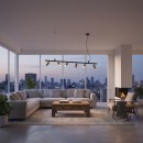 Ideal Lux 244648 Kronleuchter Dynamite 6x28W | GU10 - Messing, matt