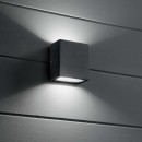 Ideal Lux 250946 LED Außen Wandleuchte Argo 1x10W | 1200lm | 3000k | IP65 - Anthrazit