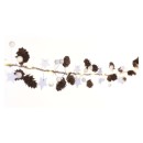 EMOS DCGW04 LED Weihnachten Girlanda - Zapfen 1,7 m 12w | 2xAA - warmweiß, weiß