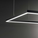 Ideal Lux 259178 LED Hängende Deckenleuchte Oracle Slim 1x41w | 3300lm | 3000k - weiß