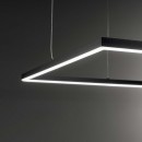 Ideal Lux 259208 LED Hängende Deckenleuchte Oracle Slim 1x51w | 4100lm | 3000k - schwarz