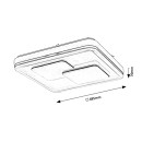 Rabalux 2604 LED-Deckenleuchte Hecate 1x40W | 2970lm | 4000K - Sterneffekt, schwarz, weiß