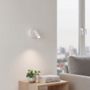Ideal Lux 260600 LED Wandlampe Bean 1x35w | 220lm | 3000K - Netzschalter auf Körper, weiß