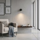 Ideal Lux 260617 LED Wandlampe Bean 1x3,5w | 220lm | 3000K - Netzschalter am Körper, schwarz