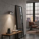 Ideal Lux 260631 LED Wandlampe Bean 1x35w | 220lm | 3000K - Netzschalter auf Körper, Nickel