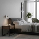 Ideal Lux 260631 LED Wandlampe Bean 1x35w | 220lm | 3000K - Netzschalter auf Körper, Nickel