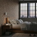 Ideal Lux 260648 LED Wandleuchte Bean Square 1x35w | 220lm | 3000K - Netzschalter auf Körper, weiß