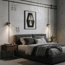 Ideal Lux 260662 LED Wandleuchte Bean Square 1x35w | 220lm | 3000K - Netzschalter auf Körper Messing