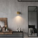 Ideal Lux 260662 LED Wandleuchte Bean Square 1x35w | 220lm | 3000K - Netzschalter auf Körper Messing