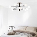 Ideal Lux 273709 Deckenleuchte Cosmopolitan PL12 12x15W | G9 - Messing, weiß, schwarz