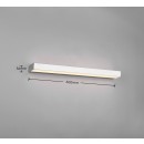 Trio 283916006 LED Wandleuchte Rocco 1x8w | 800lm | 3000k | IP44 - Chrome