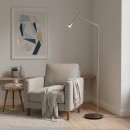 Ideal Lux 285337 LED-Stehleuchte Diesis Pt 1x7w | 660lm | 3000K - Kabelschalter, Nickel