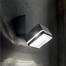 Ideal Lux 285535 LED Außen Wandleuchte Omega Ap Square 1x7w | 650lm | 4000k | IP54 - schwarz