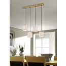TRIO 302100430 Pendelleuchte Elmau 4x60W | E27 | IP20 - Nickel mit weiß