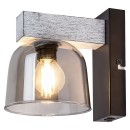 Rabalux 3081 Wandleuchte Kardamom 1x40W | E14 - schwarz, silber