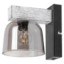 Rabalux 3081 Wandleuchte Kardamom 1x40W | E14 - schwarz, silber