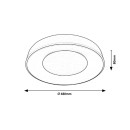 Rabalux 3083 LED-Deckenleuchte CEIO 1x38W | 3200lm | 3000-6500k - dimmbare, Fernbedienung, weiß
