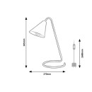 Rabalux 3089 Tischleuchte Monty 1x40W | E14 - weiß