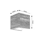 Rabalux 3090 LED Wandleuchte Cinnamon 1x7W | 340lm | 3000K - Holz, weiß