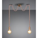 TRIO 310100204 Rope Hängeleuchte E27 2x60W