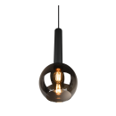 Trio 310300132 hängende Deckenleuchte Clayton 1x28W | E27 - höhenverstellbar, schwarz