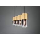 Trio 310600454 Hängende Deckenleuchte Robin 4x28w | E27 | IP20 - einstellbare Höhe, Messing