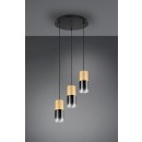 Trio 310630354 Hängende Deckenleuchte Robin 3x28W | E27 | IP20 - einstellbare Höhe, Messing