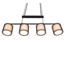 Trio 311400432 Pendelleuchte Burton 4x28W | E14 - höhenverstellbar, weiß, schwarz