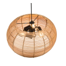 Trio 312200336 Pendelleuchte Inga 3x40W | E27 - höhenverstellbar, schwarz, natur