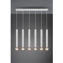 Trio 313400631 Hängende Deckenleuchte Clermont 6x10w | E27 - einstellbare Höhe, weiß