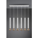 Trio 313400631 Hängende Deckenleuchte Clermont 6x10w | E27 - einstellbare Höhe, weiß