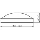 Philips Doris CL257 LED Badezimmerleuchte Deckenleuchte 1x17W | 1500L | 2700K | IP44 - Schutz EyeComfort weiß