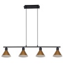 Rabalux 3160 Deckenleuchte Alvaro 4x40W | E27 - schwarz, gold