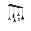 Trio 317000632 Pendelleuchte Lumina 6x40W | E14 - höhenverstellbar, schwarz, chrom