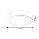 Rabalux 3172 LED-Deckenleuchte Shaun 1x18W | 1845lm | 4000 K - weiß