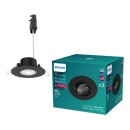 Philips 8721103038074 LED Einbauleuchte Cilantro  | 5W integrierte LED-Quelle | 550lm | 4000K | schwarz