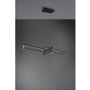 Trio 320310332 LED Hängende Deckenleuchte Salinas 1x34w | SMD | 4200lm | 3000K - 3 Phase Dimmen, mattschwarz