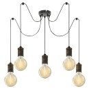 Rabalux 3218 Deckenleuchte Fidel 5x25W | E27 - Antikgold