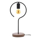 Rabalux 3220 Tischleuchte Rufin 1x40W | E27 - schwarz, Holz