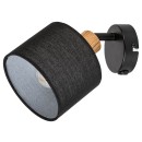 Rabalux 3244 Wandleuchte Miguel 1x40W | E14 - schwarz, Holz