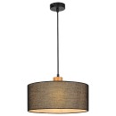 Rabalux 3247 Deckenleuchte Miguel 1x40W | E27 - schwarz, Holz